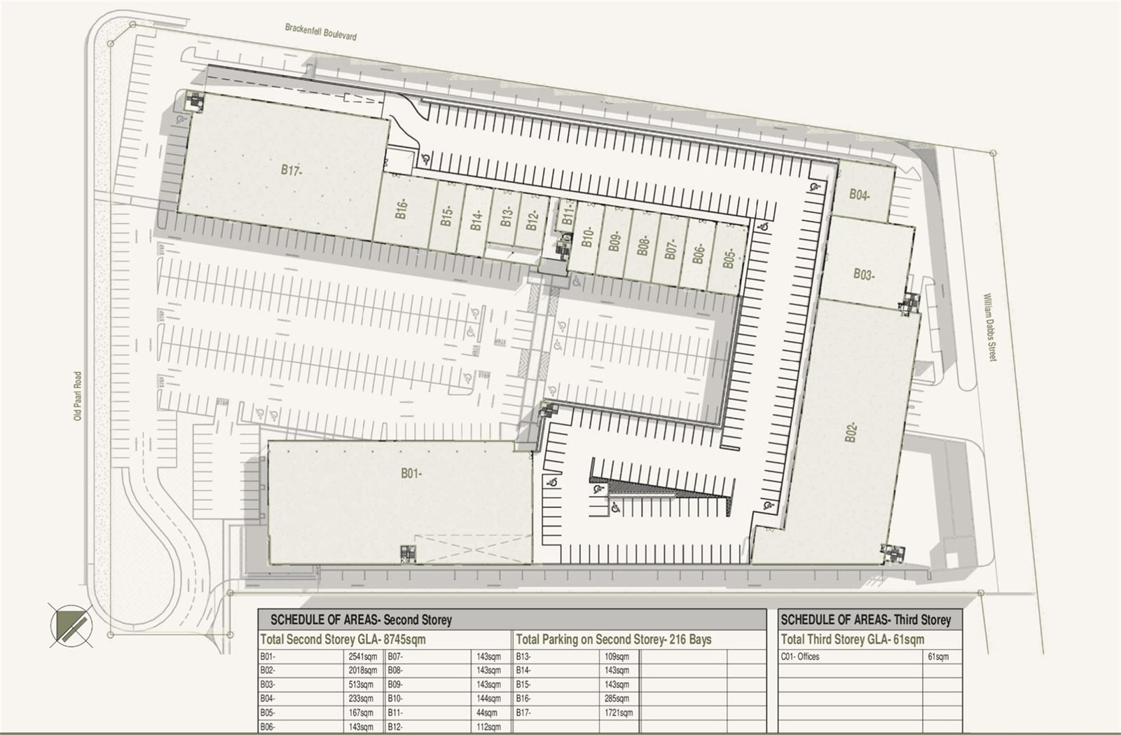 Queens Cross preliminary upper level floor plan